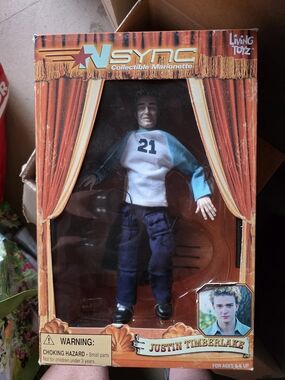 NSYNC Collectible Marionette Kids Figures Set Of 5 - Blue/White